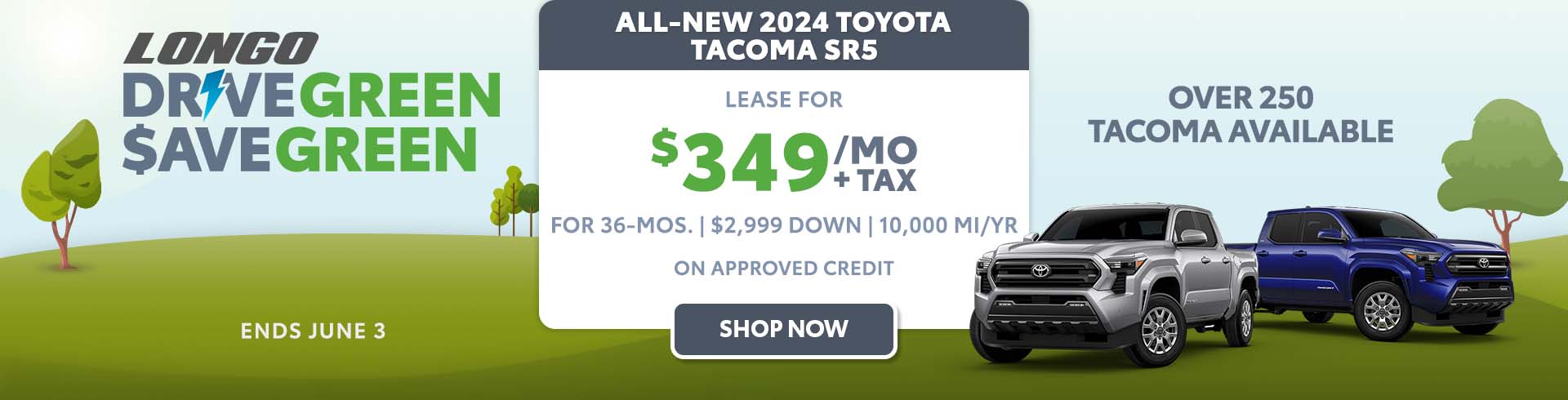 Lease a new 2024 Toyota Tacoma