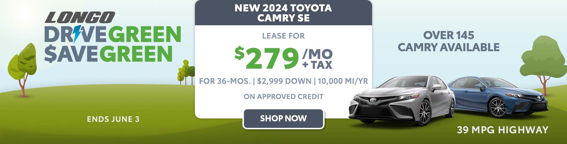 Lease a new 2024 Toyota Camry 