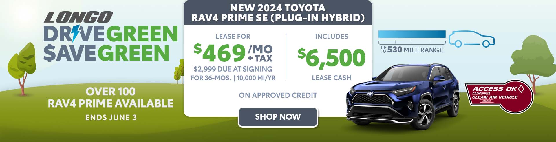 Lease a new 2024 Toyota RAV4 Prime