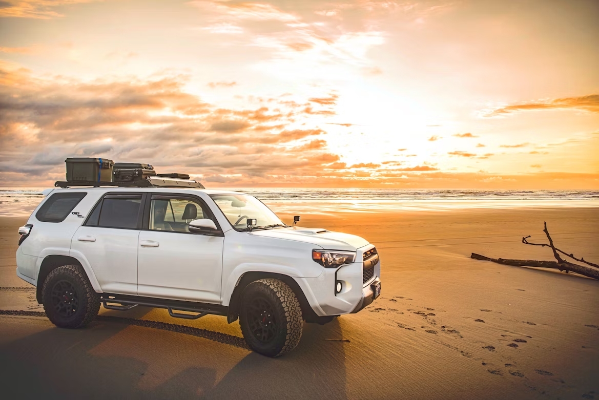 Toyota TRD on the beach