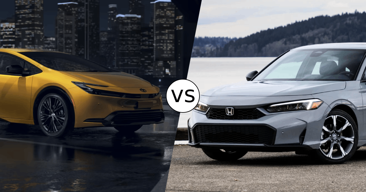 2025 Toyota Prius vs. 2025 Honda Civic Hybrid