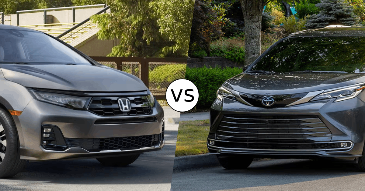 2025 Toyota Sienna vs. Honda Odyssey
