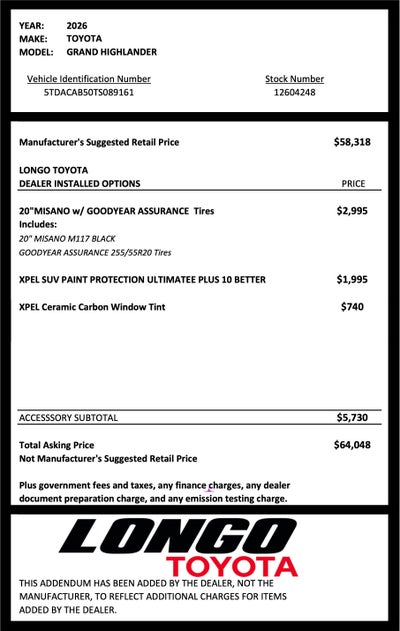 2026 Toyota Grand Highlander Hybrid Limited