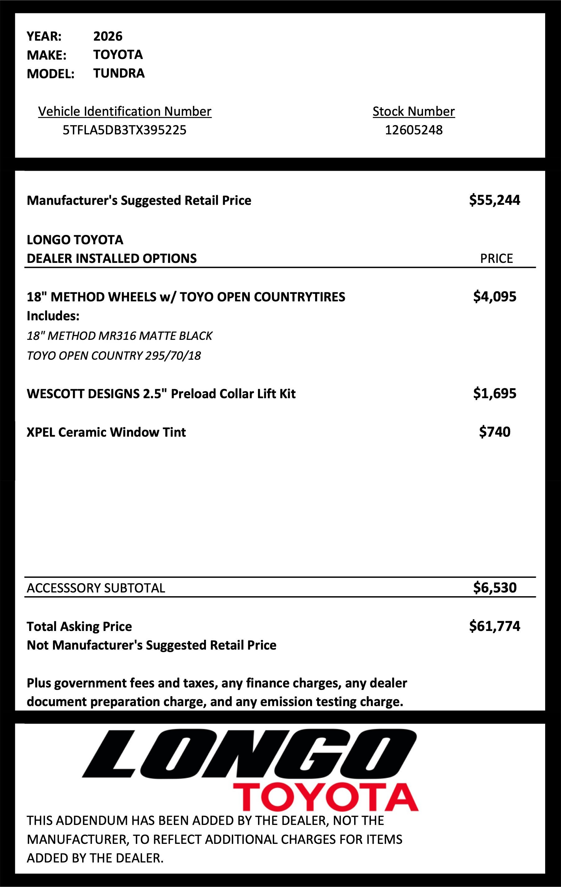 2026 Toyota Tundra SR5