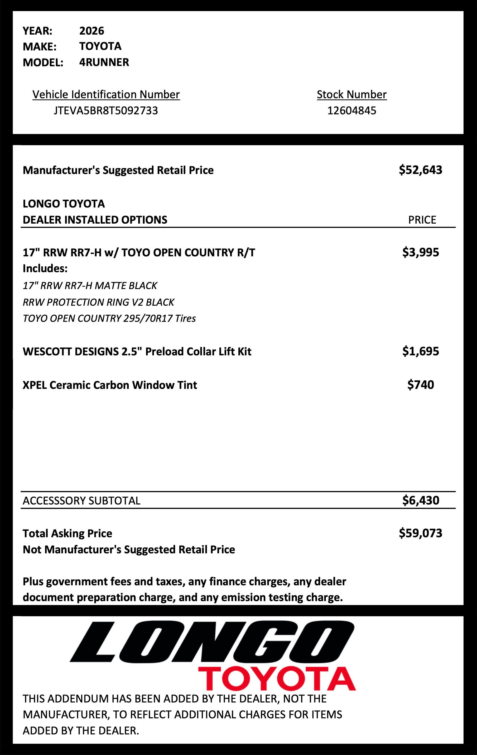 2026 Toyota 4Runner TRD Sport