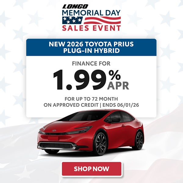 Finance a New 2026 Toyota Prius Plug-In Hybrid