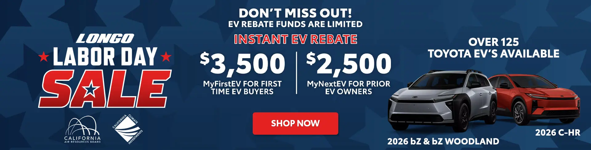 Instant EV Rebate! Don't Miss Out! Funds are Limited.