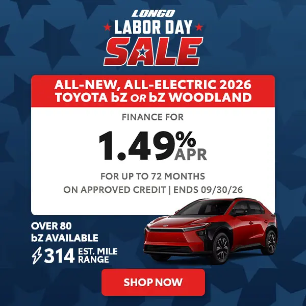 Finance a bZ or bZ Woodland for 1.49% APR up to 72 mos