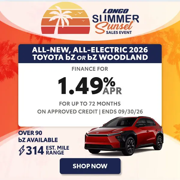 Finance a bZ or bZ Woodland for 1.49% APR up to 72 mos