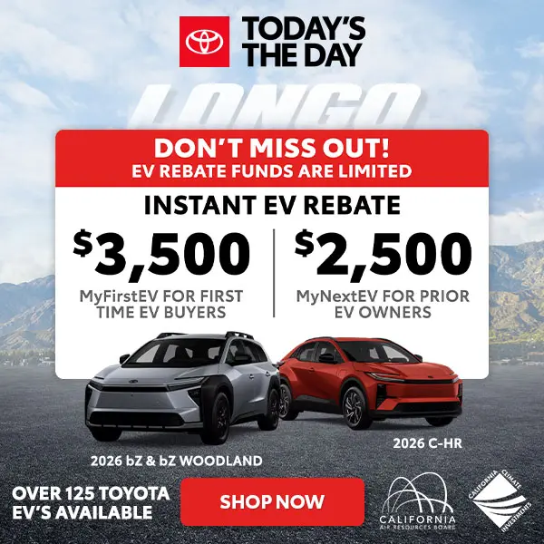 Instant EV Rebate! Don't Miss Out! Funds are Limited.