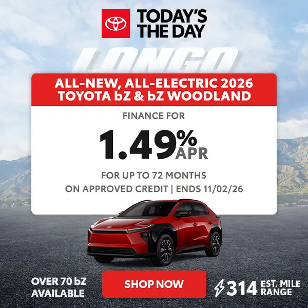 Finance a bZ or bZ Woodland for 1.49% APR up to 72 mos