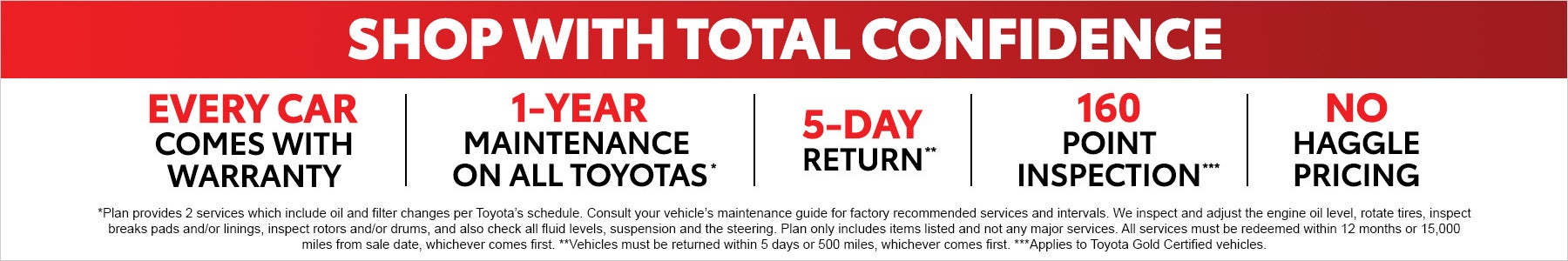 Shop with total confidence